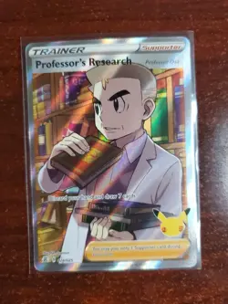 Professors Research Oak Celebrations Full Art Pokemon TCG Card 024/025 - Image 1