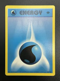 WATER ENERGY Pokemon Card WOTC 1st Edition Base Set Shadowless 102/102 NM (B) - Image 2
