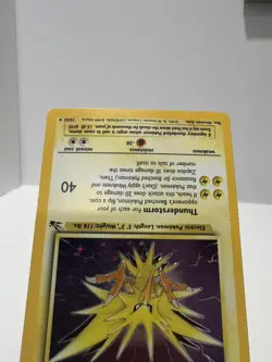 Pokemon TCG Zapdos Holo Rare Card 15/62 Fossil Base Set, Vintage 1999 LP WOTC - Image 5