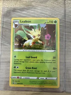 Glaceon SWSH192 & Leafeon SWSH191 Sword & Shield Promo Cards Cosmos Holo LP - Image 2
