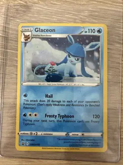 Glaceon SWSH192 & Leafeon SWSH191 Sword & Shield Promo Cards Cosmos Holo LP - Image 3