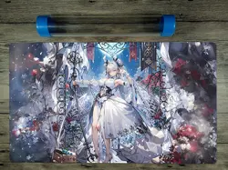 Ygomat Silver Castle Trading Card Game OCG Playmat TCG Mat Free Best Tube / Bag - Image 1