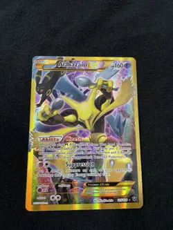 Pokemon TCG Alakazam EX Fates Collide 125/124 Full Art Secret Rare Card - Image 1