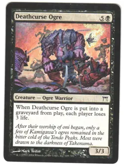 Magic_the_gathering Champions of Kamigawa Deathcurse Ogre #109 MTG,LP Common - Image 1