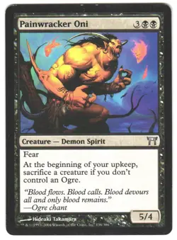 Magic_the_gathering Champions of Kamigawa Painwracker Oni #136 MTG,LP Uncommon - Image 1