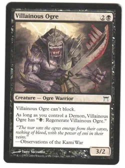 Magic_the_gathering Champions of Kamigawa Villainous Ogre #148 MTG,LP Common - Image 1