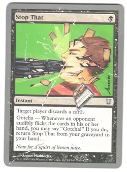Magic_the_gathering Unhinged Stop That #63 2004,MTG,LP Common - Image 1