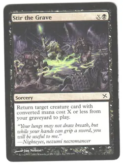 Magic_the_gathering Betrayers of Kamigawa Stir the Grave #85 MTG,LP Common - Image 1