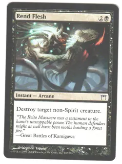 Magic_the_gathering Champions of Kamigawa Rend Flesh #140 2004,MTG,LP Common - Image 1