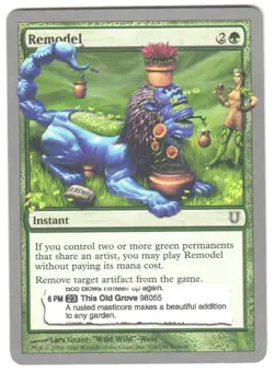 Magic_the_gathering Unhinged Remodel #108 2004,MTG,LP Common - Image 1