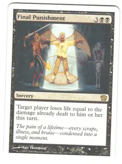 Magic_the_gathering 9th Edition Final Punishment #131 MTG,LP Rare - Image 1