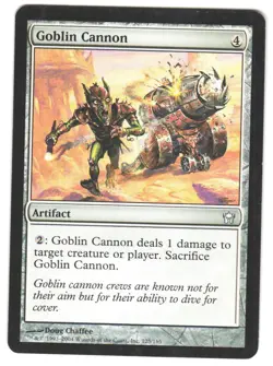 Magic_the_gathering Fifth Dawn Goblin Cannon #125 2004,MTG,LP Uncommon - Image 1