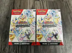 Pokemon TCG Prismatic Evolutions Booster Bundle Lot Of 2 New & Factory Sealed - Image 1