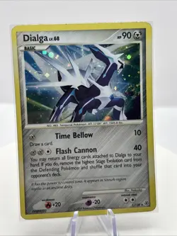 DIALGA - 1/130 Holo Rare with Swirl - Diamond & Pearl Pokemon Card - Image 1