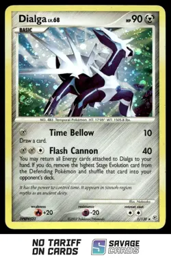 2007 Pokemon Diamond & Pearl Holo Dialga #1/130 - Image 1