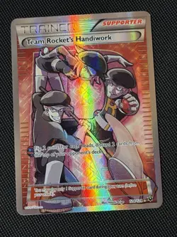 Team Rocket's Handiwork 124/124 - Fates Collide Full Art Holo Pokemon TCG - Image 1