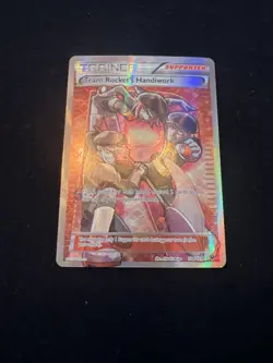 Team Rocket's Handiwork 124/124 XY Fates Collide 2016 Full Art Pokemon Card TCG - Image 1