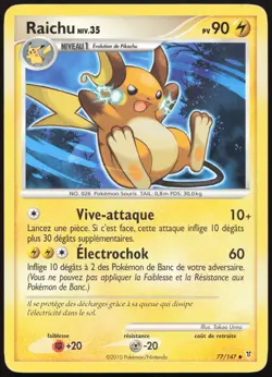 Carte Pokemon Raichu 77/147 Vainqueurs Supremes Francais - Image 1