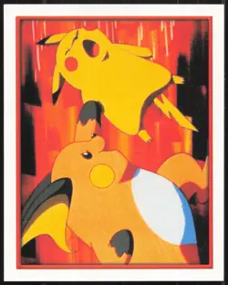 Carte Pokemon Raichu & Pikachu 63 Sticker Merlin Serie 2 Francais - Image 1