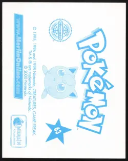 Carte Pokemon Raichu & Pikachu 63 Sticker Merlin Serie 2 Francais - Image 2