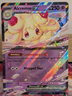 ALCREMIE EX 075/159 DOUBLE RARE JOURNEY TOGETHER POKEMON NEAR MINT - Image 1