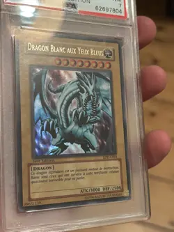 2003 Yu-Gi-Oh Blue-Eyes White Dragon LDD-C001 CANADIAN 1st Edition PSA 7 - Image 2