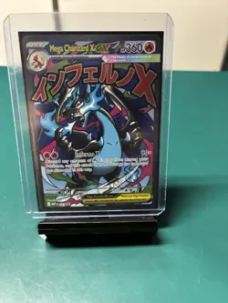 Pokemon Mega Charizard X ex 023 Me: Mega Evolution Promo HP 360 Inferno X - Image 1