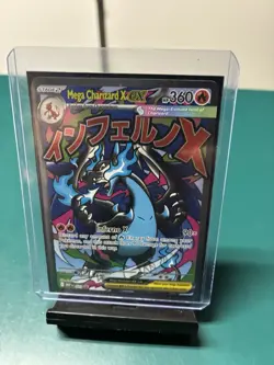 Pokemon Mega Charizard X ex 023 Me: Mega Evolution Promo HP 360 Inferno X - Image 2