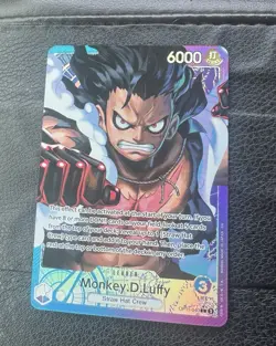 One Piece A Fist of Divine Speed Monkey.D.Luffy OP11-040 L* Alternate Art - Image 1