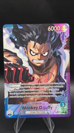 One Piece A Fist of Divine Speed Monkey.D.Luffy OP11-040 L* Alternate Art - Image 1
