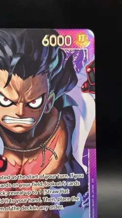 One Piece A Fist of Divine Speed Monkey.D.Luffy OP11-040 L* Alternate Art - Image 4