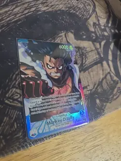 One Piece A Fist of Divine Speed Monkey.D.Luffy OP11-040 L* Alternate Art - Image 2