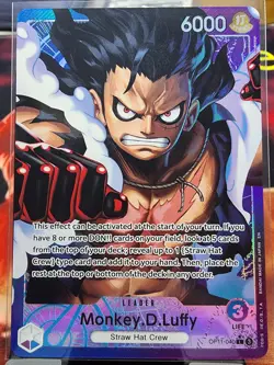 Monkey.D.Luffy Alternate Art OP11-040 One Piece A Fist of Divine Speed L - Image 1