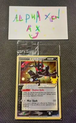 Pokemon TCG Cards Greninja Gold Star SWSH144 Black Star Promo Holo SEALED - Image 1
