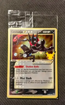 Pokemon TCG Cards Greninja Gold Star SWSH144 Black Star Promo Holo SEALED - Image 2
