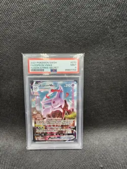 2021 Pokemon Fusion Strike SWSH08 Espeon Vmax #270/264 PSA 9 English Alt Art - Image 1