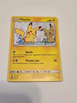 Pikachu SM162 Holo Black Star Promo Card Sun & Moon Mint/Near Mint - Image 1