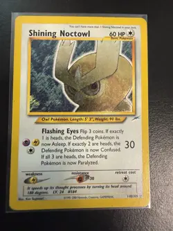 Pokemon TCG Shining Noctowl Neo Destiny 110 Holo Rare Unlimited LP - Image 1