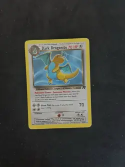 Dark Dragonite 22/82 Team Rocket Non-Holo Rare Pokemon Card LP/NM - Image 1