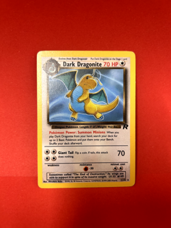 Pokemon Team Rocket Set Dark Dragonite Non-Holo 22/82 Pokemon Card WOTC LP/NM - Image 1
