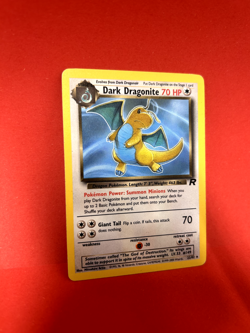 Pokemon Team Rocket Set Dark Dragonite Non-Holo 22/82 Pokemon Card WOTC LP/NM - Image 2