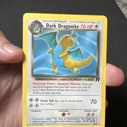 Dark Dragonite 22/82 Team Rocket Rare Pokemon Card Non-Holo NM - Image 2