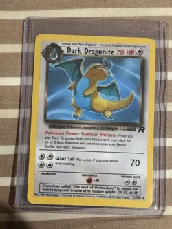 Pokemon TCG Dark Dragonite Non-Holo Card 22/82 NM LP Condition Rare Team Rocket - Image 1