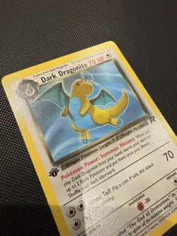 Dark Dragonite 1st Edition 22/82 | Team Rocket Non Holo Pokemon Card | NM - Image 5