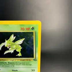 Scyther Jungle 10/64 Holo Unlimited Holo Rare MP Vintage Pokemon Card TCG WOTC - Image 3