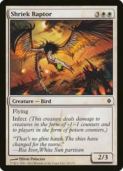 1x Shriek Raptor - NM English MTG - New Phyrexia - Image 1