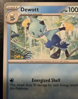 Dewott 022/086 Common Scarlet & Violet: White Flare Pokemon TCG - Image 2