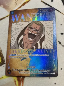 Donquixote Doflamingo ST03-009 Wanted Poster SP Rare One Piece Card English - Image 1