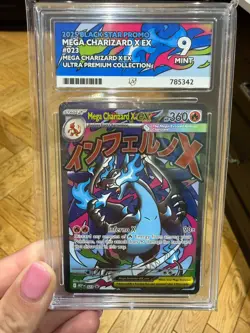 Pokemon TCG Mega Charizard X ex Black Star Promo 023 Ace Mint 9 - Image 3