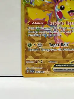 Pikachu ex 247/191 Hyper Rare Surging Sparks Pokemon Card TCG NM - Image 4